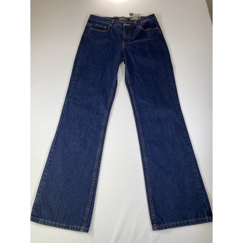 Denver Hayes Womens Sz 8/32 Modele Dark Wash Boot Cut Denim Jeans